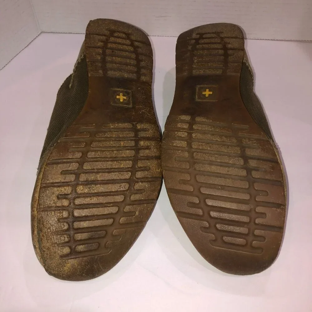Dr Martens Mens Size 13 M Brown Canvas Leather Lace Up Oxford Casual Shoes